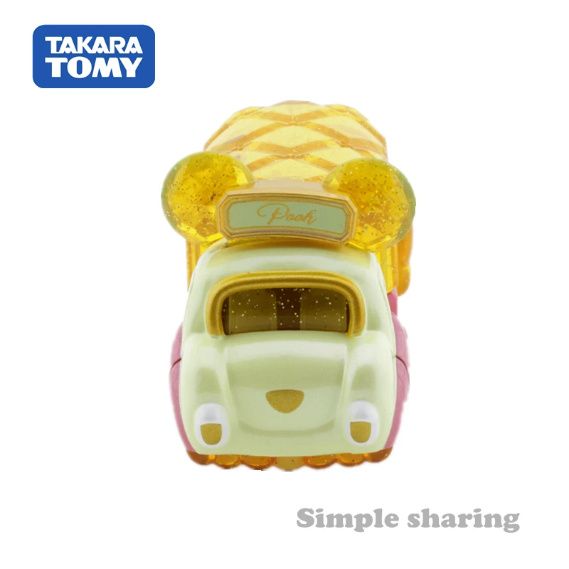 TAKARA tomy tomica, Игрушечный Грузовик с изображением медведя Винни, горячая Распродажа, миниатюрные Детские литые игрушки, набор прозрачных детских моделей автомобилей, забавная безделушка