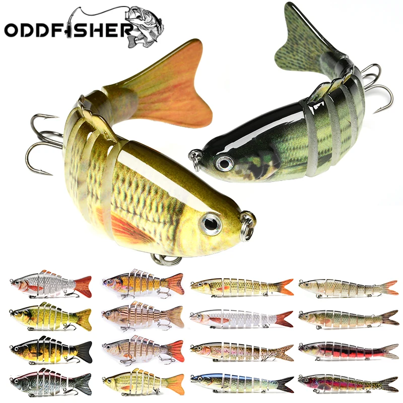 Oddfisher Fishing Lure 6/7/8/9 Segments Jointed Bait Swimbait Sinking Wobblers For Pike Bass Fake Fish Accessories Tackle |