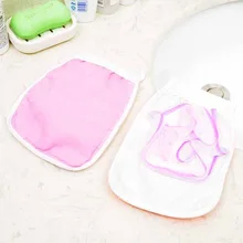 С сетчатая губка скраб для ванной перчатки хороший помощник банный пузырь сетчатая губка маленький твист ткань двусторонняя Ванна Полотенца