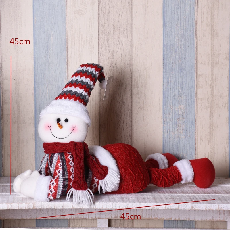 Рождественская елка украшения 110 см большой Отец Рождество Санта Клаус куклы-Снеговики рождественские украшения подарок год Navidad - Цвет: snowman 248