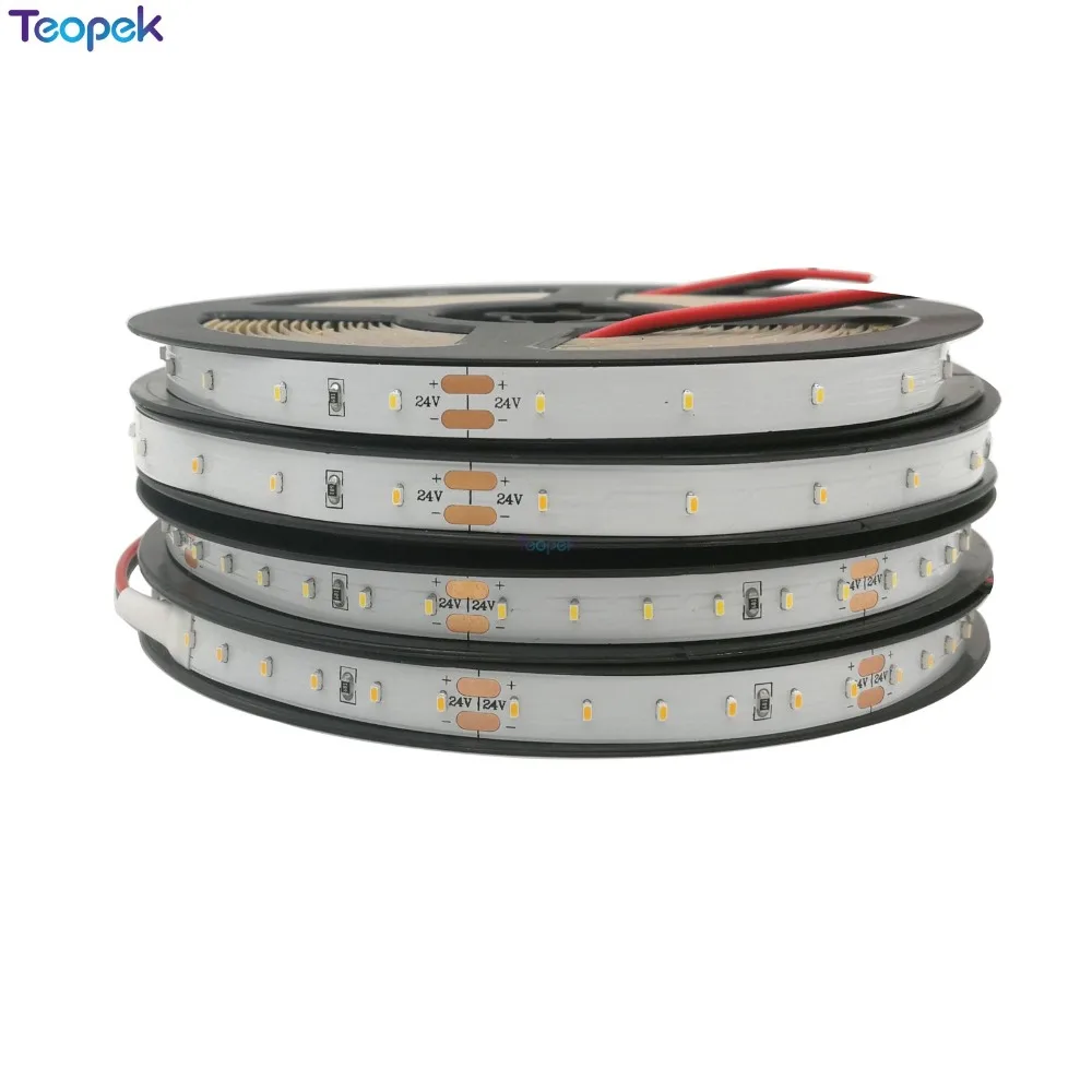 

CRI>90 2110 LED Strip 60 120 240 led/m, Super Bright Non-waterproof led tape DC 24V white/Warm white color,5m/lot