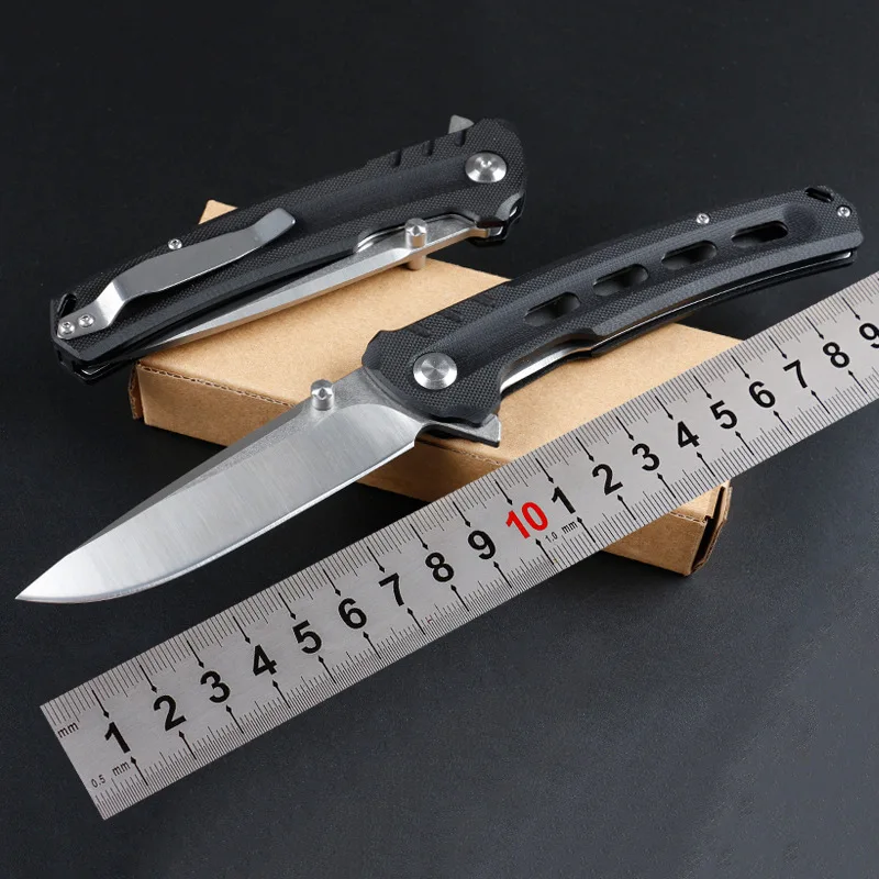 

New Outdoor tool folding multi-function army knife tactical camping self-defense portable carbon fiber G10 handle fruit knifes