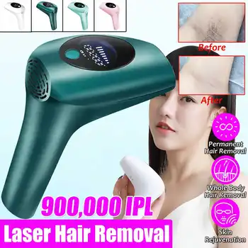 

IPL Laser Hair Removal 900000 Flash LCD Display Epilator Permanent Bikini Trimmer Painless Vancostar Electric depilador laser