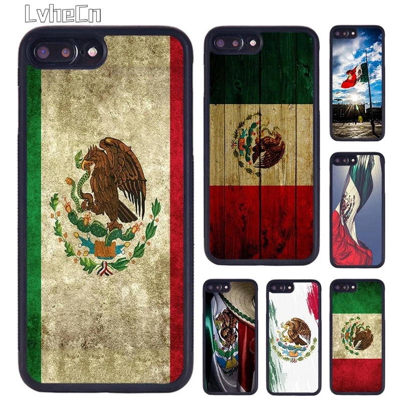 LvheCn винтажный мексиканский флаг чехол для телефона iPhone 5 6 S 7 8 Plus 11 12 Pro X XR XS Max Samsung