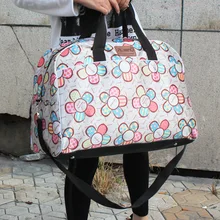 Модные женские дорожные сумки в Корейском стиле, вместительные женские дорожные сумки с цветочным принтом