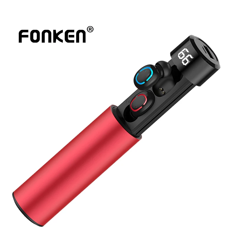 

FONKEN Wireless Earphones Q67 Bluetooth Earphone Mini TWS Sweatproof Soprt Earbuds For Xiaomi Samsung Earpiece With Mic Charge