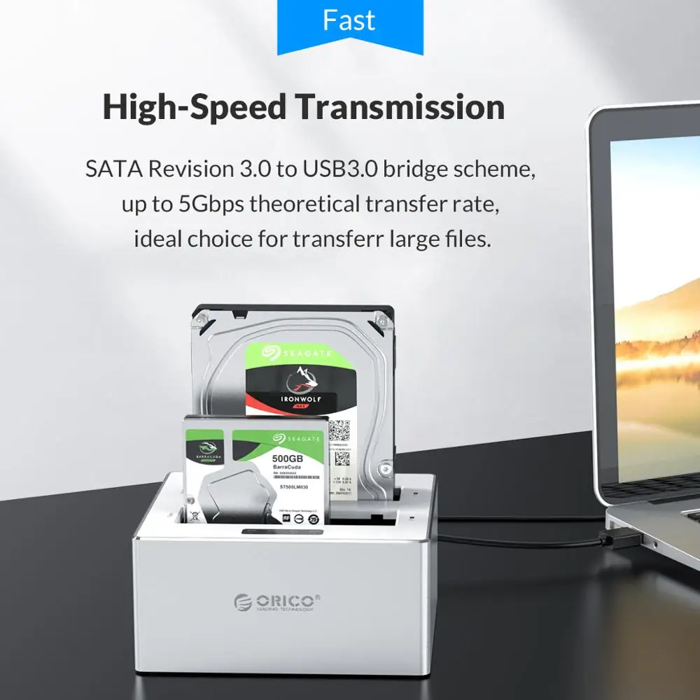Корпус жесткого диска ORICO 3 5 дюйма USB3.0 двойной корпус для Sata док станция с