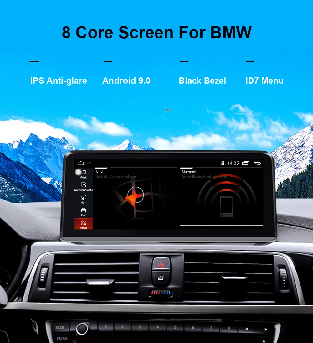 COIKA 10,2" Android 9,0 автомобильная система gps радио для BMW E87 E88 E81 E82 с 4+ 64 Гб ОЗУ 8 ядерный стерео Zlink Google wifi 4G PIP SWC