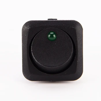 

Replacement 5 X 25mm Car Round Dot Green LED Light Rocker Toggle Switch 12V