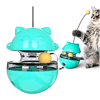 

Cat-Toys Tracks Spinning Ball Tumbler Cats toy kitten Interactive Toys Balance Leakage Food-Ball Pet Products For Indoor Outdoor