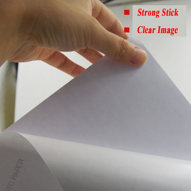 A3 A4 50매 A5 A6 100매 135g 150g 고광택 자체 접착 인화지(뒷면 접착 스티커 포함) 인쇄 용지