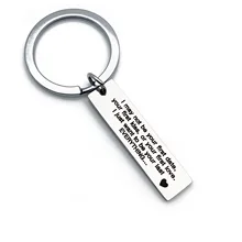 Европа и Америка DIY брелок из нержавеющей стали я не могу быть вашим первым датой подарок для пары