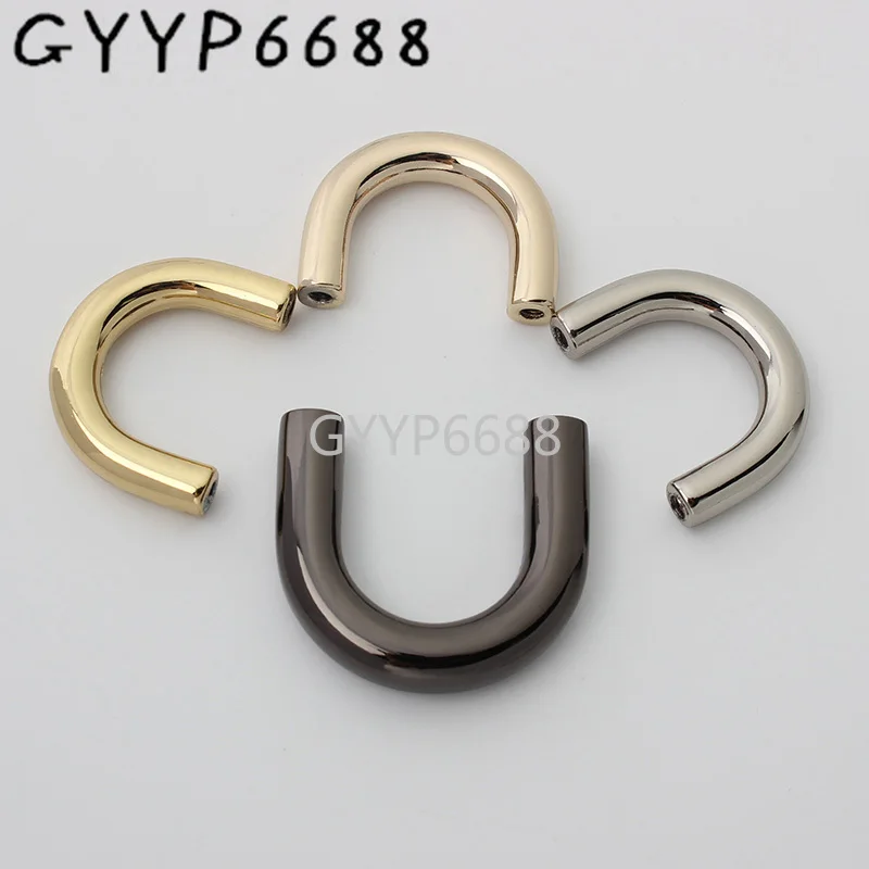 10-30-100pcs 6.0 7.0mm wire 18mm 19mm polished U shape arch bridge for chain purse u ring connector buckle bag accessories