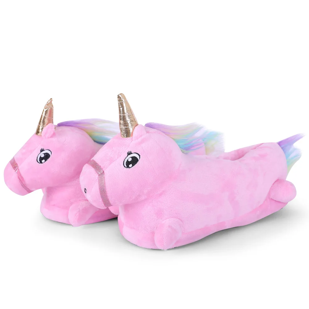 Unicorn Colorful Star and Rainbow Slippers