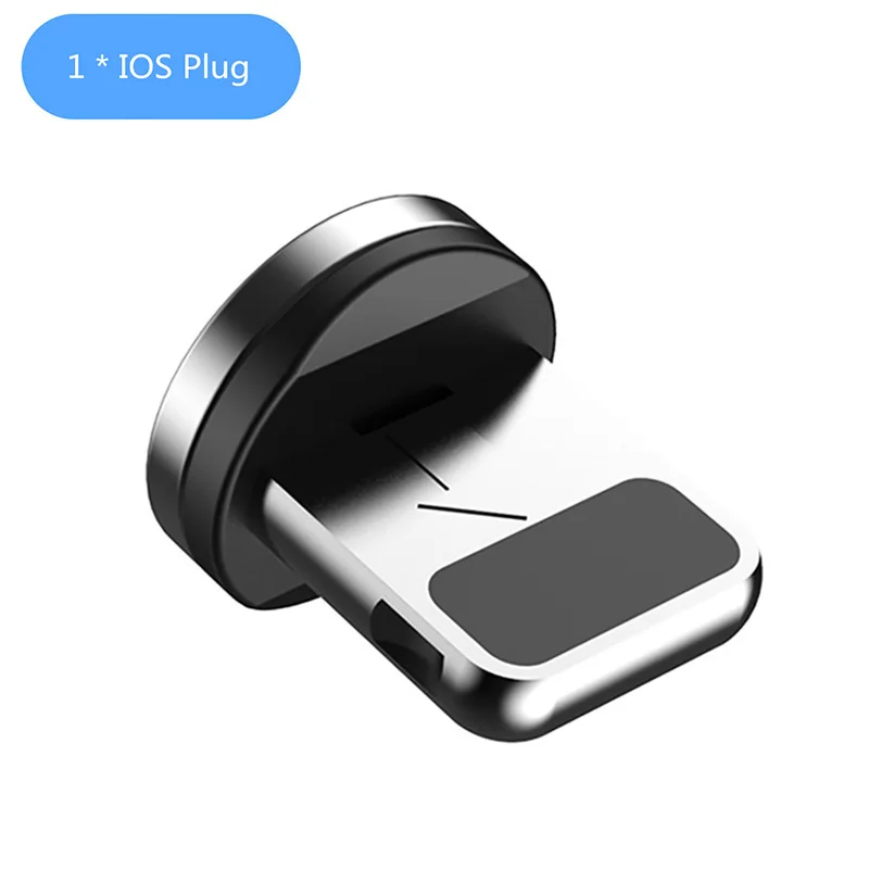 Magnetic Fast Charging Micro USB Cable For Samsung iPhone 11 Pro X 6 7 8 USB Type C Luminous Magnet Mobile Phone Cable USB Cord - Цвет: Only IOS Plug