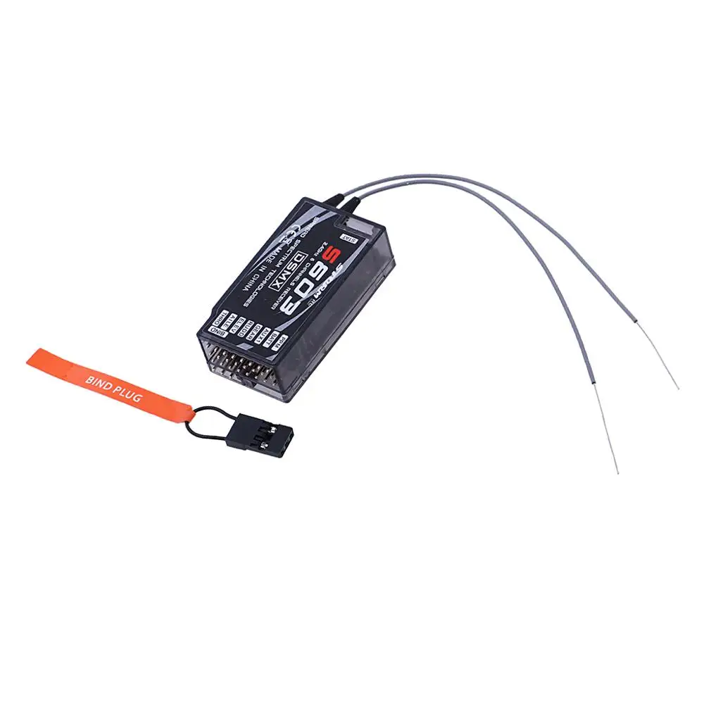 Рецептор S603 6CH 2 4G совместимый с DX6i JR DX7 PPM Квадрокоптер для вертолетов