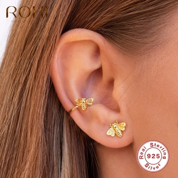 

ROXI Cute Natural Animal Bee Fake Piercing Ear Cuff Earrings for Women Girls Friendship Gift Lovely Clip on Earrings Pendientes