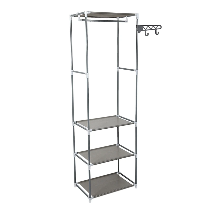 Simple Metal Iron Hanger Floor Clothes Hanging Storage Rack Hanger Hanger Bedroom Furniture