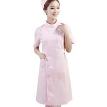 Больничная униформа для доктора Скраб Топы Женская одежда с коротким рукавом форма медсестры, медицинская лабораторная куртка взрослый Халат медсестры костюм