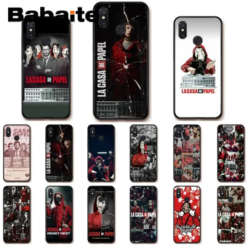 

TV series Money Heist House of Paper Phone Accessories Case For xiaomi mi 8se 6 mi8lite note2 note3 mi9se max2 max3 cases