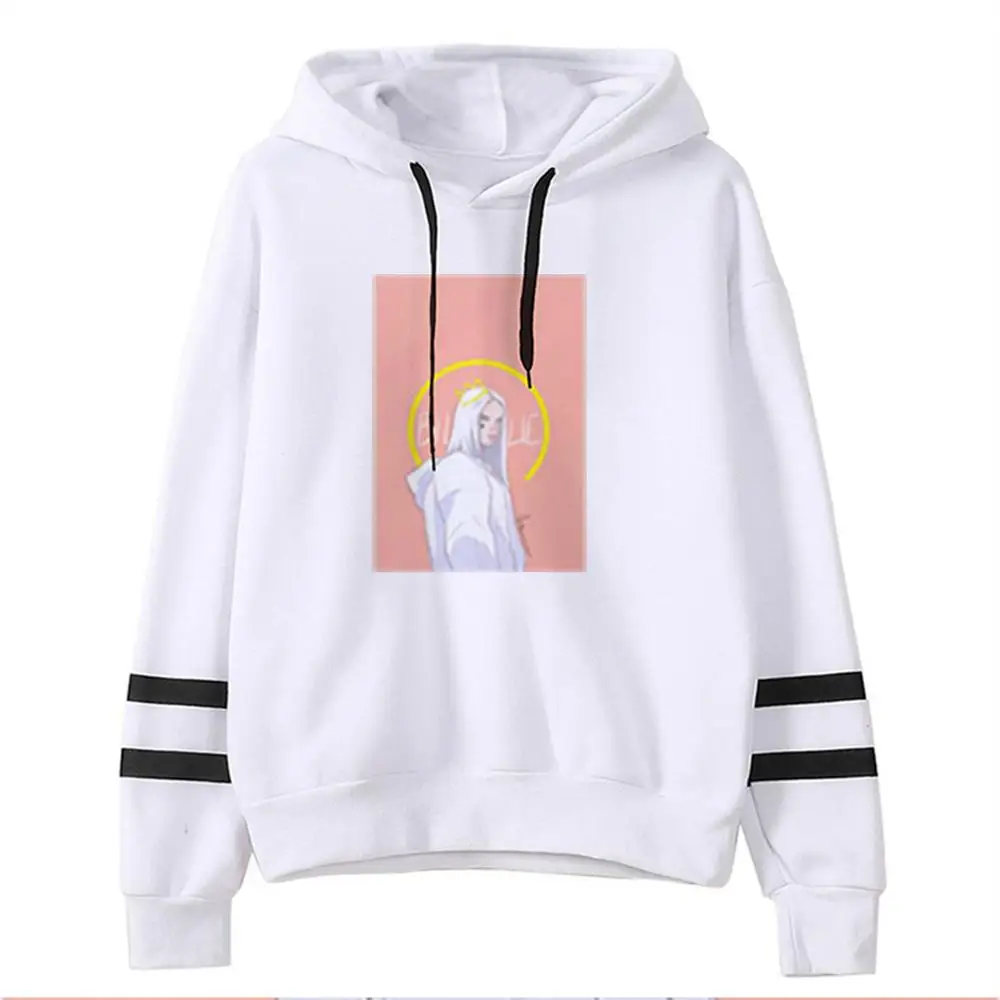 white - style 18 Новая уличная толстовка с капюшоном Billie Eilish Comic Print, пуловер, модная толстовка с капюшоном для мужчин/wo, Мужская толстовка в стиле хип-хоп, унисекс, толстовка, Топ - Цвет: white - style 18