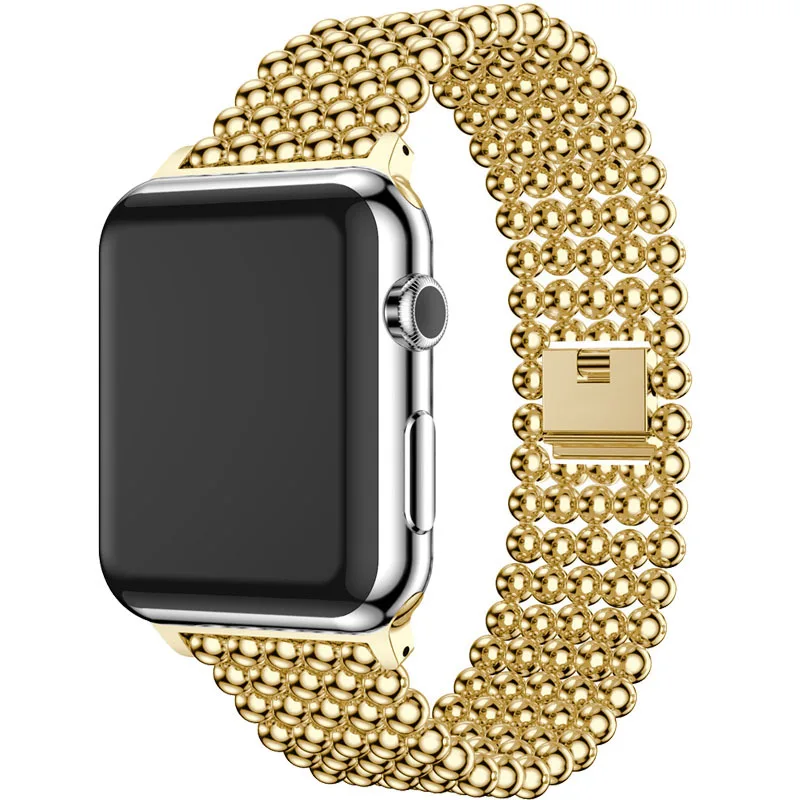 Ремешок для Apple Watch Series 4 3 2 1 сменный ремешок из нержавеющей стали ремешок Браслет для Apple Watch 38 мм 42 мм