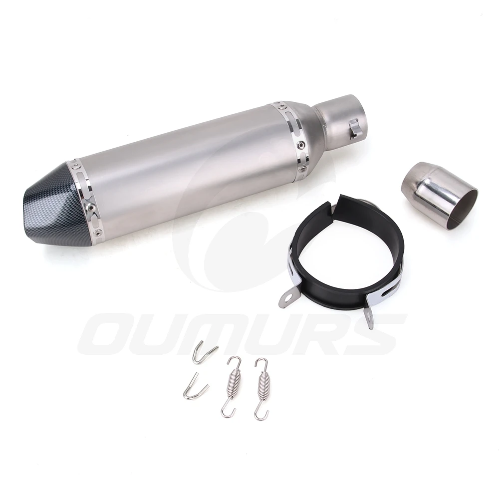 OUMURS выхлопная труба мотоцикла для Akrapovic Universel для Tmax CRF 230 Z750 CB400 ER6N GY6 CBR250 с глушителем