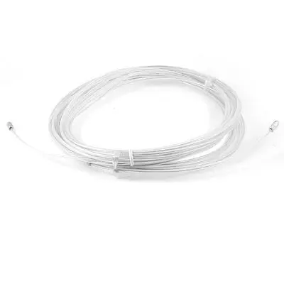 

White 3.5mm Dia Electrician Through Steel Wire Cable Pulling Puller 15 Meter