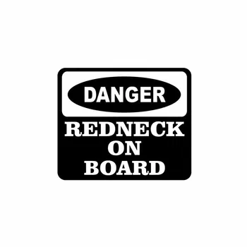 

Funny DANGER REDNECK ON BOARD Car Sticker Automobiles Motorcycles Exterior Accessories Vinyl Decals for Bmw Audi Ford