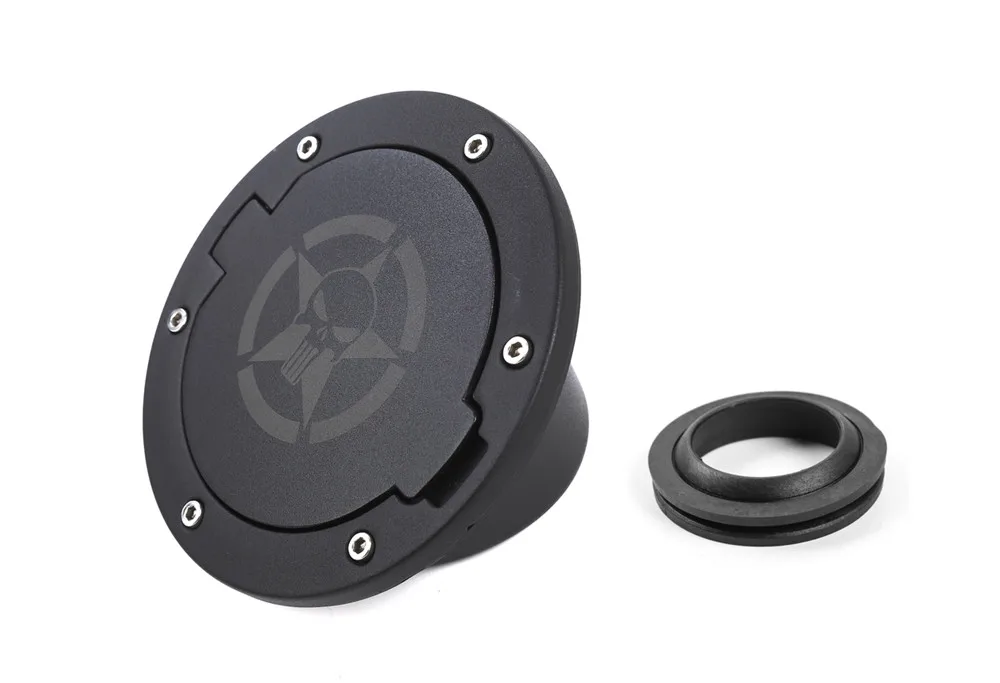 Sansour Car Gas Fuel Tank Cap Cover And Rubber Gasket Ring for Jeep Wrangler 2007- Exterior Car Accessories Styling - Цвет: as picture