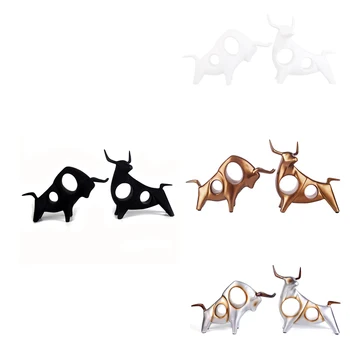 

Bull Statue Home Decoration Living Room Wine TV Crafts Abstract Animal