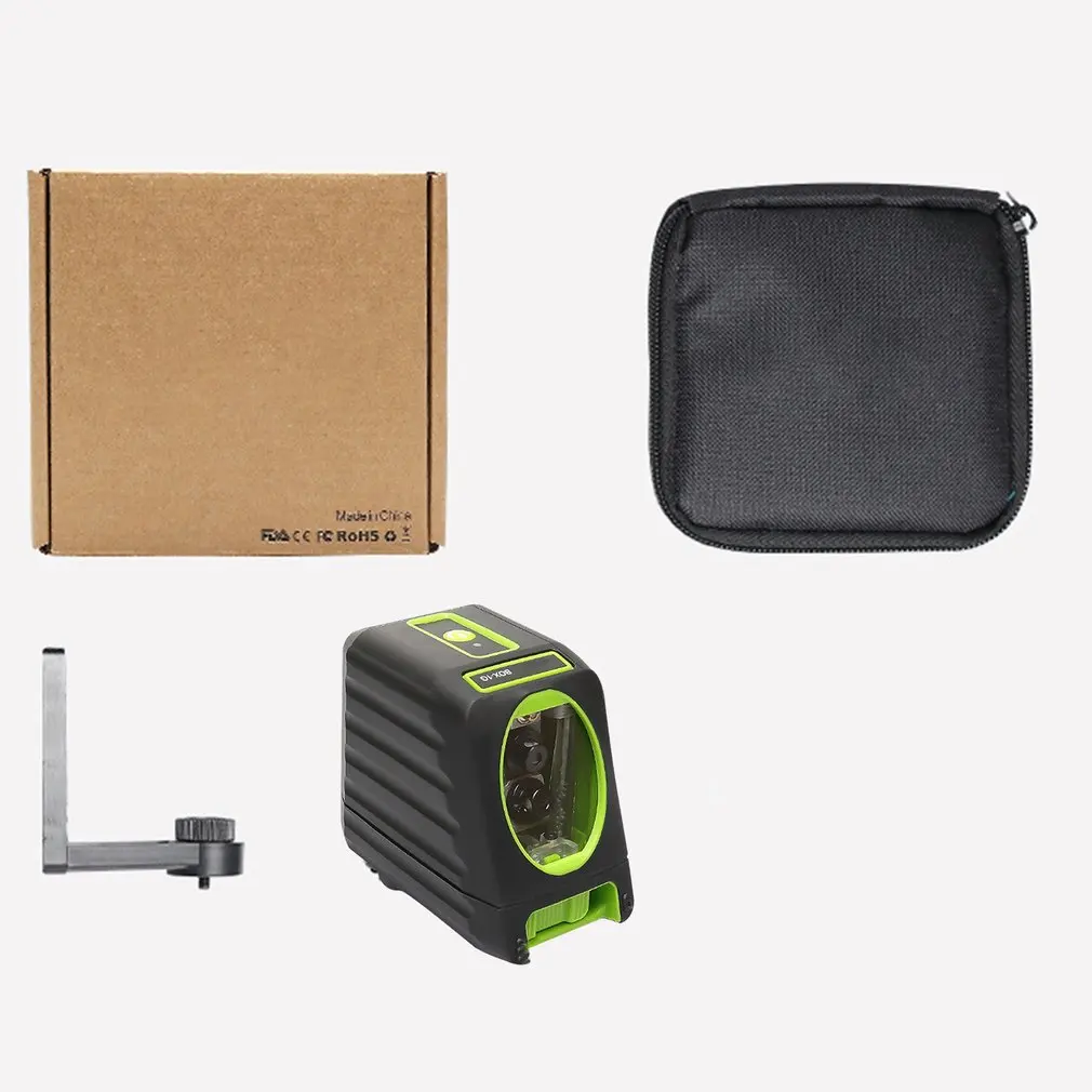 

Portable Laser Levels Green Red Beam 2 Lines Leveling Instrument Vertical Horizontal Cross-Line Self-leveling Laser Leveler