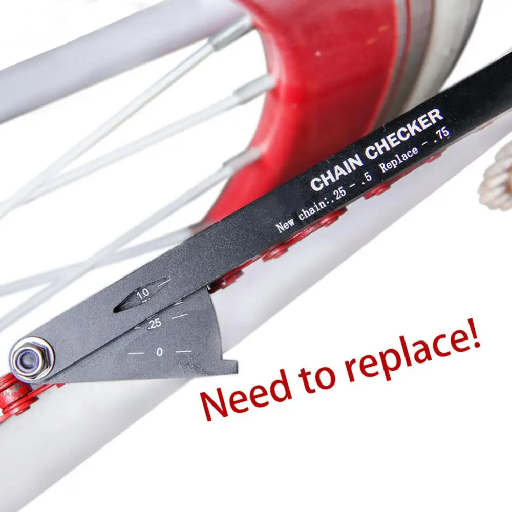 

MTB Bicycle Chain Wear Indicator Tool Chain Checker Kits Multi-Functional Chains Gauge Measurement For Mountain Road Bike