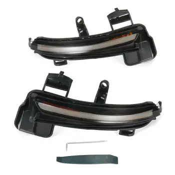 

2X Flowing Turn Signal Light LED Side Wing Rearview Mirror Dynamic Indicator Blinker for Skoda Octavia MK3 5E 2013-2019