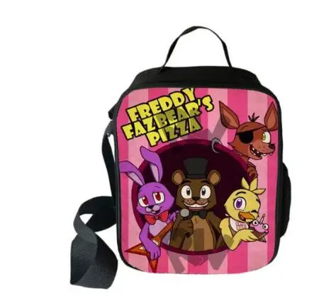 Аниме Five Nights at Freddy's сумка для обеда многоразовая Изолированная Термосумка Женская Мужская Студенческая сумка для еды многофункциональные сумки - Цвет: picture color