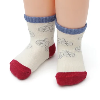 

12Pair/lot Cotton Baby Socks for Boys Girls Cartoon Car Stripe Soft Stretch Toddler Sock Set New