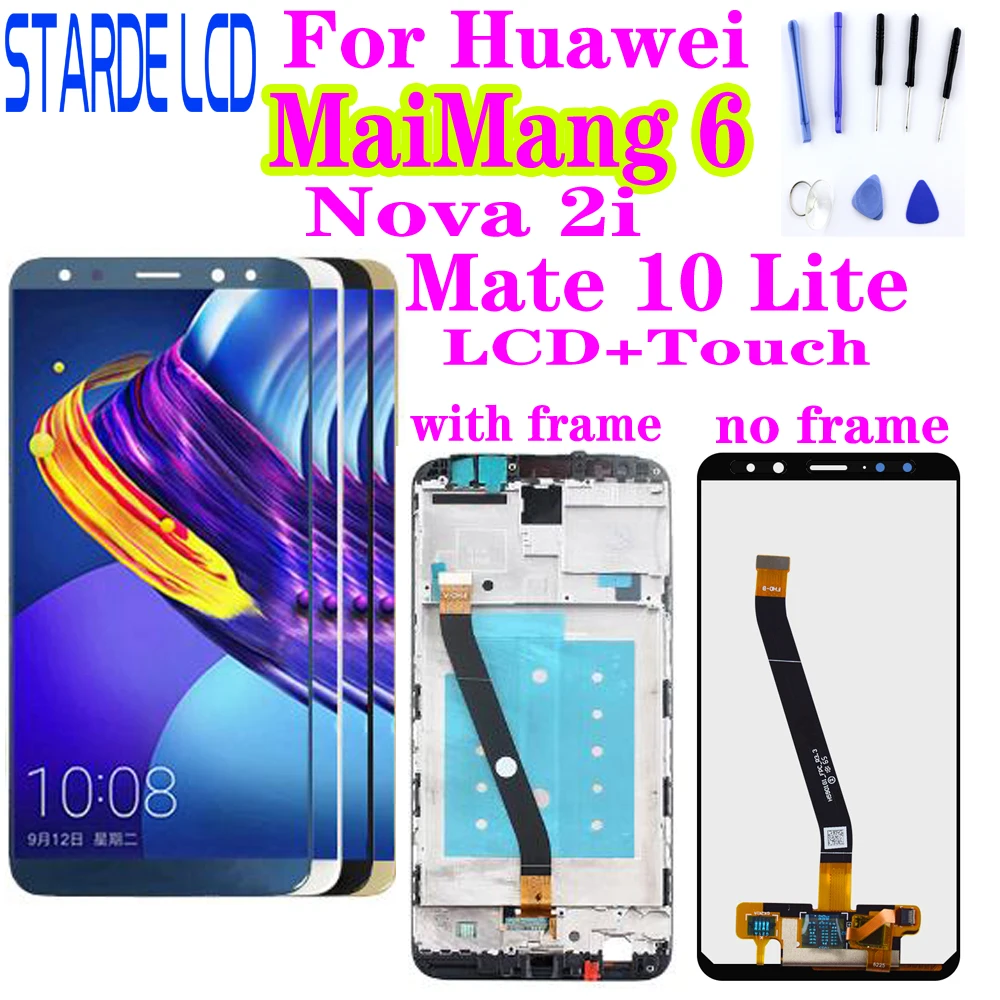 5 9 &quotНовинка для huawei Maimang 6/mate 10 Lite ЖК-дисплей сенсорный экран дигитайзер полная
