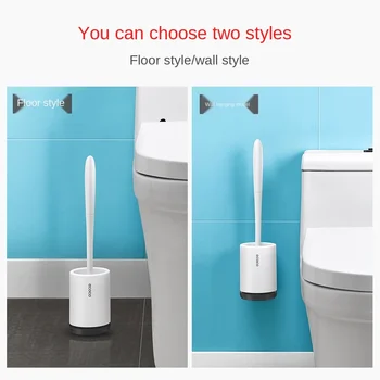 

Silicone TPR toilet brush and toilet quick drain cleaning brush tool household toilet WC bathroom accessories set home decoratio