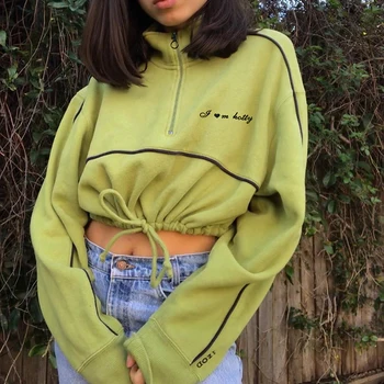 

short green zipper casual jacket women coats and jackets women harajuku ladies jackets casaco feminino outerwear womens II50NSJK