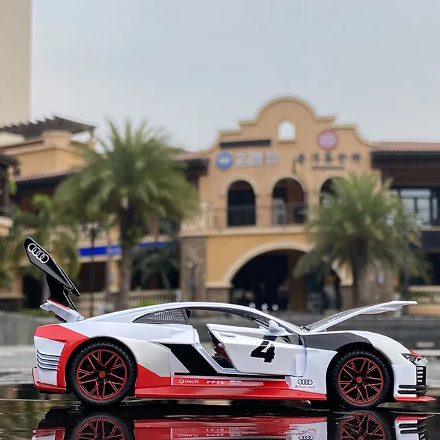 1:32 Audi GT Le Mans Sports Racing Car Alloy Car Diecasts & Toy Vehicles Metal Toy Car Model High Simulation Collection Kids Toy 3