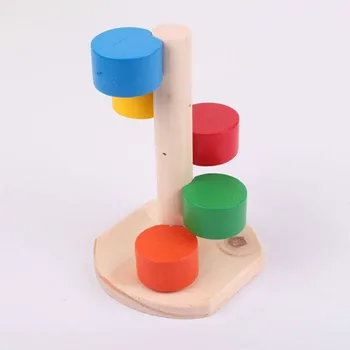 

Hamster Scaling Ladder PlayToy,Hamster Molar Wood Toy,Pet Rat Wood Jumping Climbing Ladder