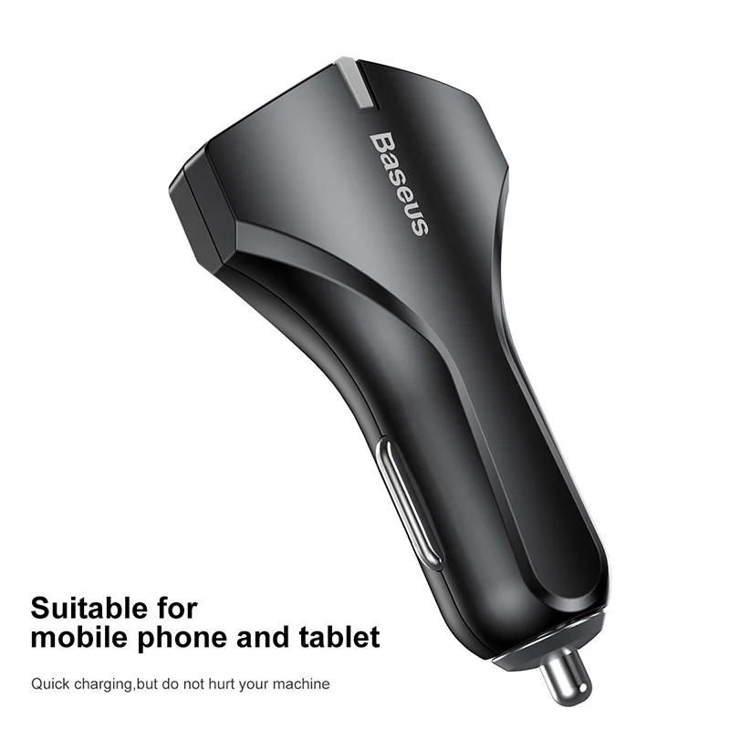 Baseus Быстрая зарядка 3,0 Dual USB Автомобильное зарядное устройство 5V3A QC QC3.0 турбо Быстрая автомобильная зарядка зарядное устройство для мобильного телефона для iPhone X Xiaomi Mi 9