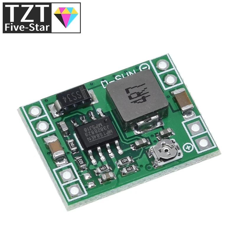 TZT Ultra-kleines DC-DC-Abwärtswandler-Netzteilmodul MP1584EN 3A, einstellbarer Abwärtswandler für Arduino, ersetzt LM2596 – Detail 3
