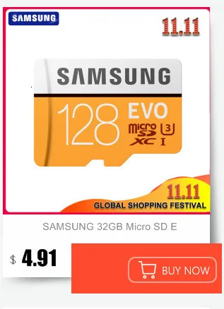 Оригинальная SAMSUNG Micro SD карта 128 ГБ 100 МБ/с./с класс 10 U3 U1 SDXC класс EVO+ Micro SD карта памяти TF флэш-карта для БПЛА