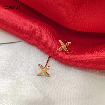

VOJEFEN Stud Earrings Earrings for Girls Fashion Jewelry 18K Yellow Gold Small Earrings for Women Men(Multiple style options)