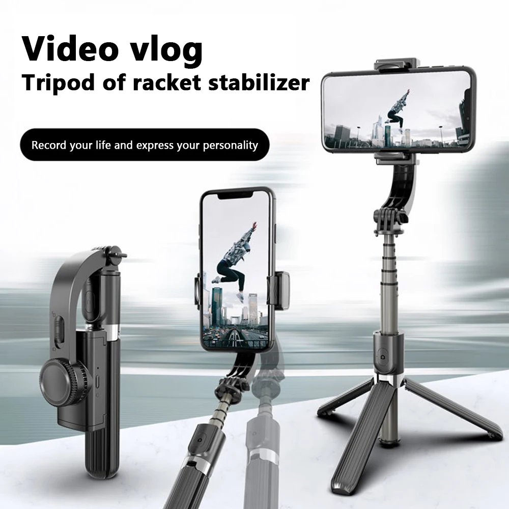Anti-shake Phone Gimbal Stabilizer Selfie stick Single shaft stabilizer Extendable Handheld Selfie Stick Tripod Vlog Live 3