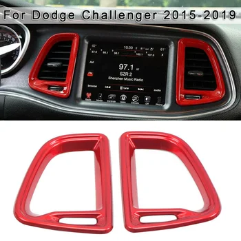 

Air Decoration Trim Vent Outlet For Dodge Challenger 2015-19 2pcs Console
