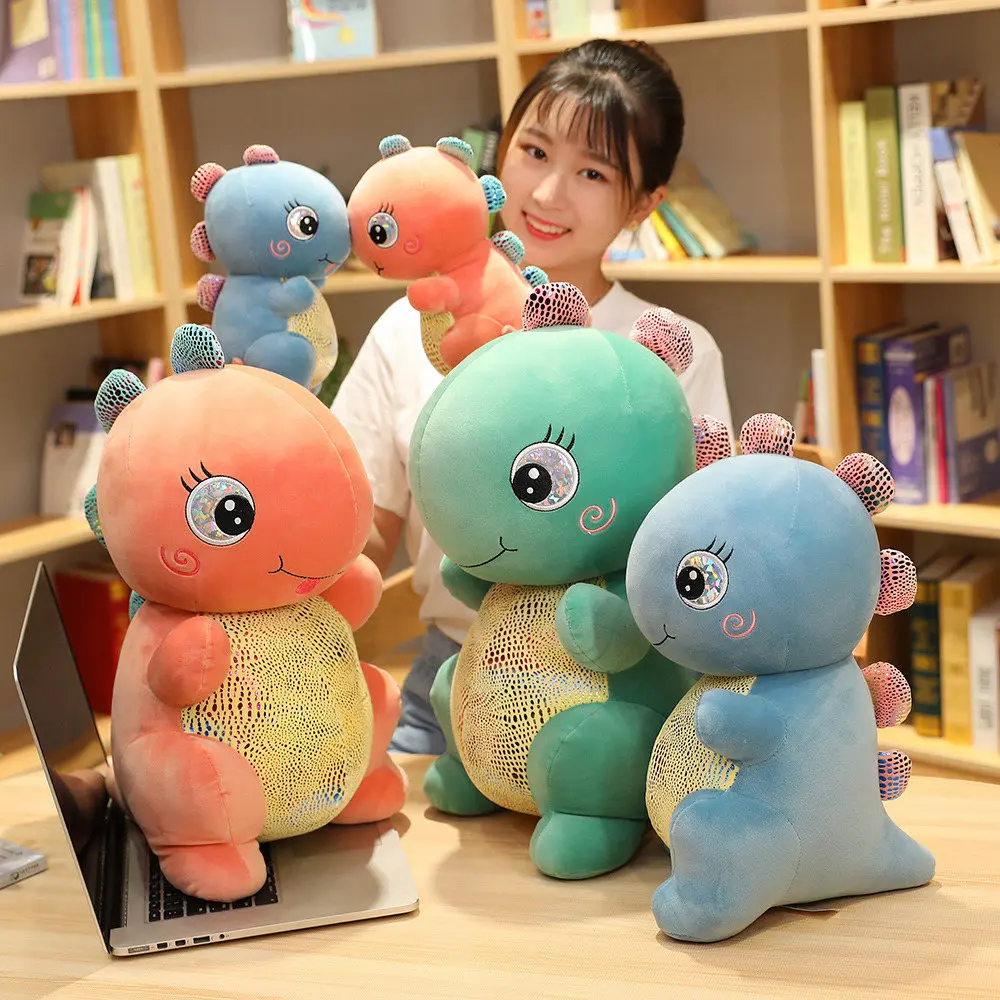 

Cartoon new plush toy small dinosaur plush stuffed doll high quality Q version multi-size dinosaur toy child playmate doll pillo