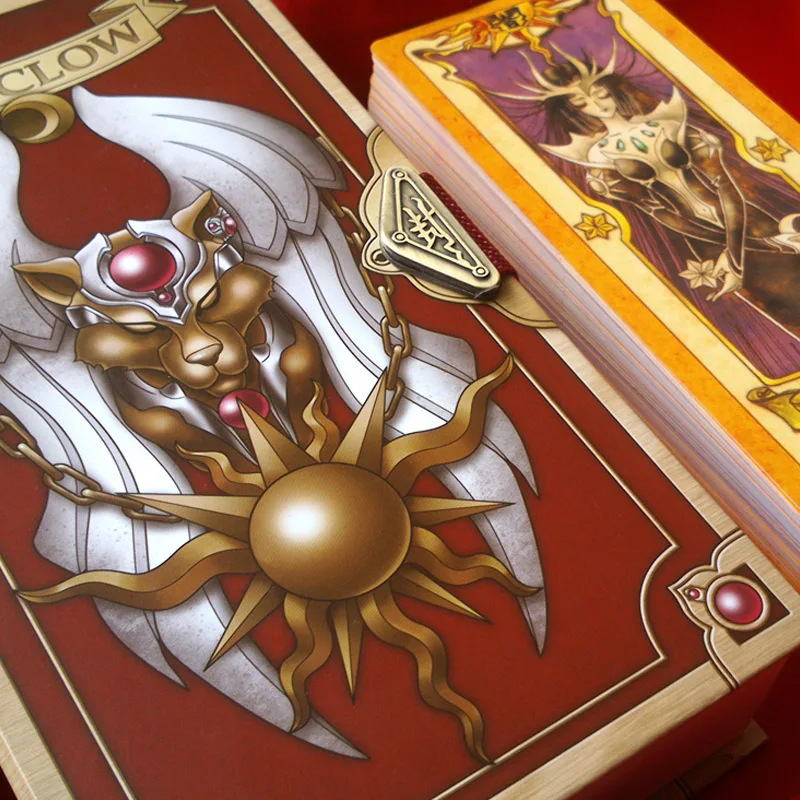 Аниме 53 шт Cardcaptor Sakura Clow Набор карточек с золотой Клоу книга в коробке подарок