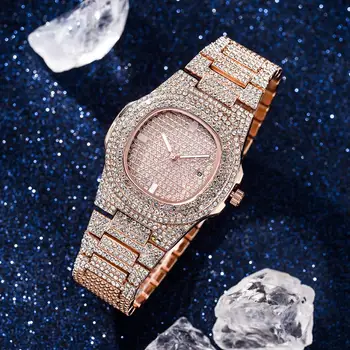 

Luxury Women Alloy Watch Fashion Ladies Dimaond Quartz Wristwatch Casual Women's Stainless Steel Strap Watch Female Watch Clock